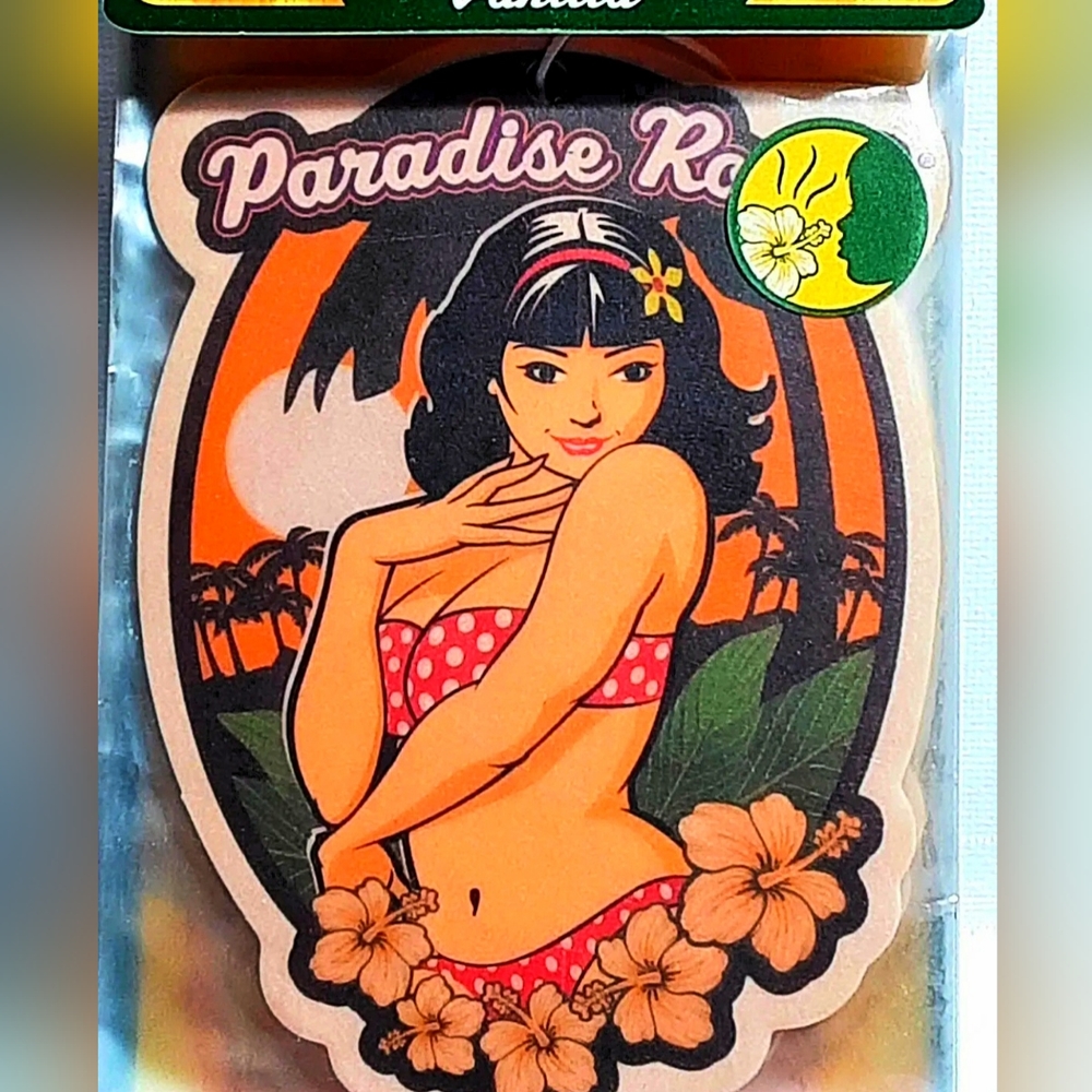 Hanging Car Air Freshener Pack of 3 Hawaiian Pinup Girl Home Air Fresheners